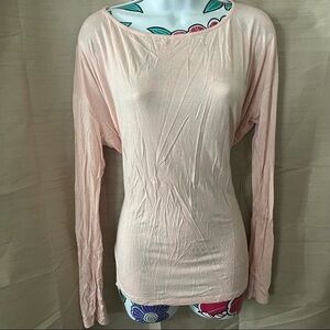 Francescas Collections Blush Pink Long Sleeve Shirt
